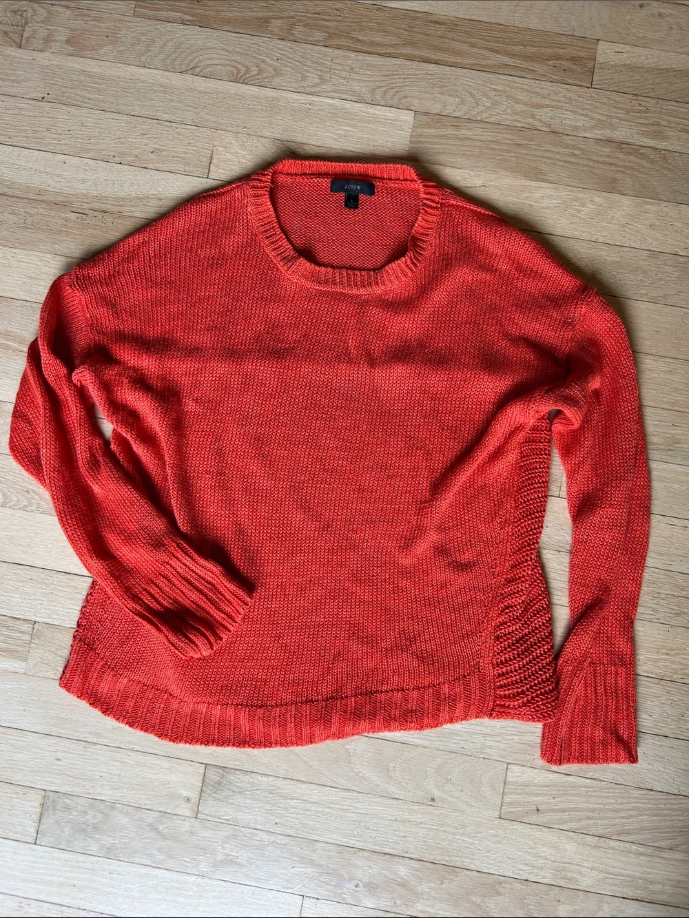 J. Crew Orange Crewneck Sweater